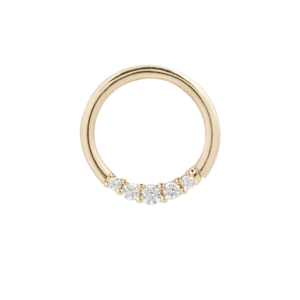 Sophia Seam Ring with CZ