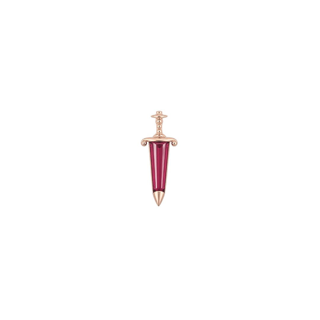 Spellbound Threadless End with Garnet