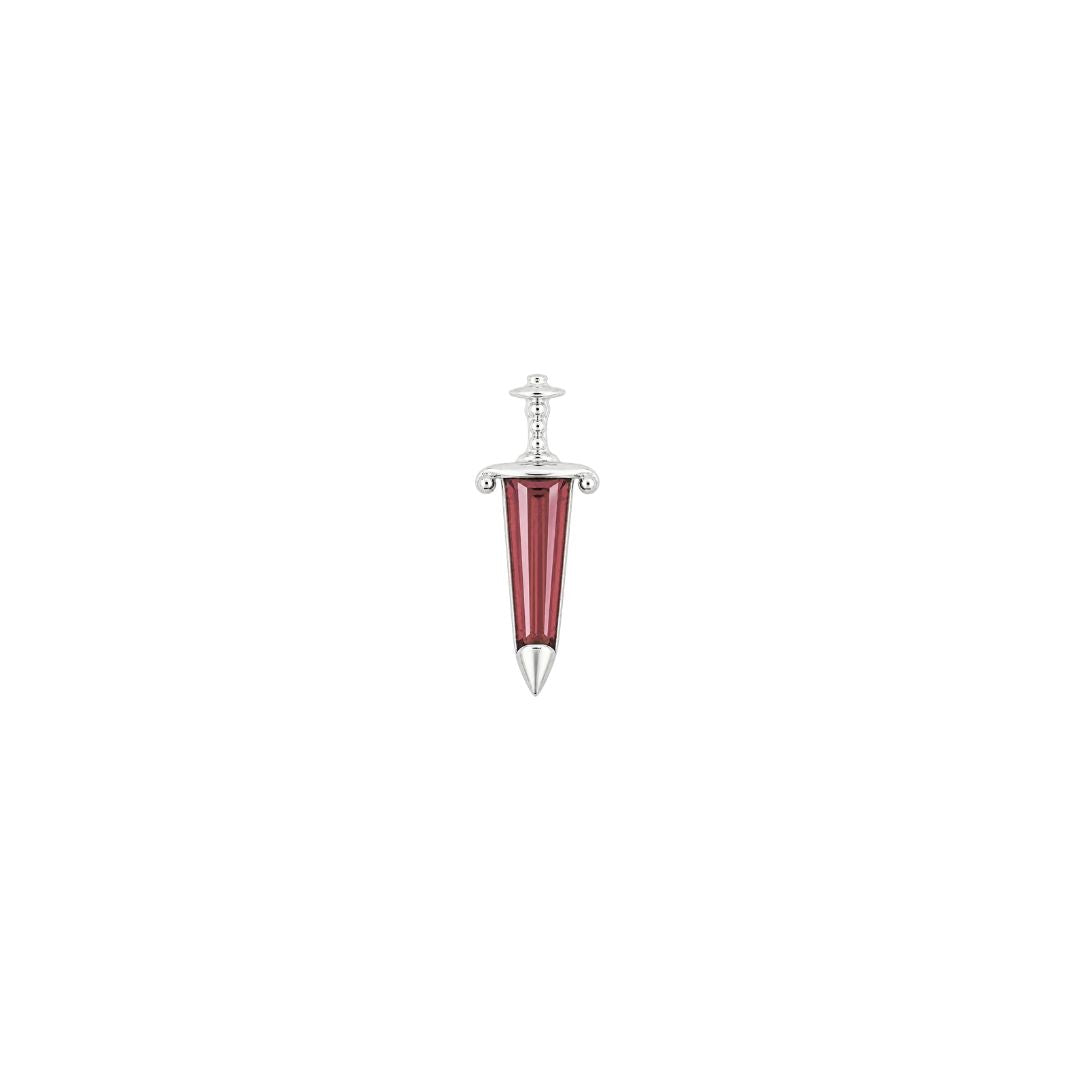 Spellbound Threadless End with Garnet