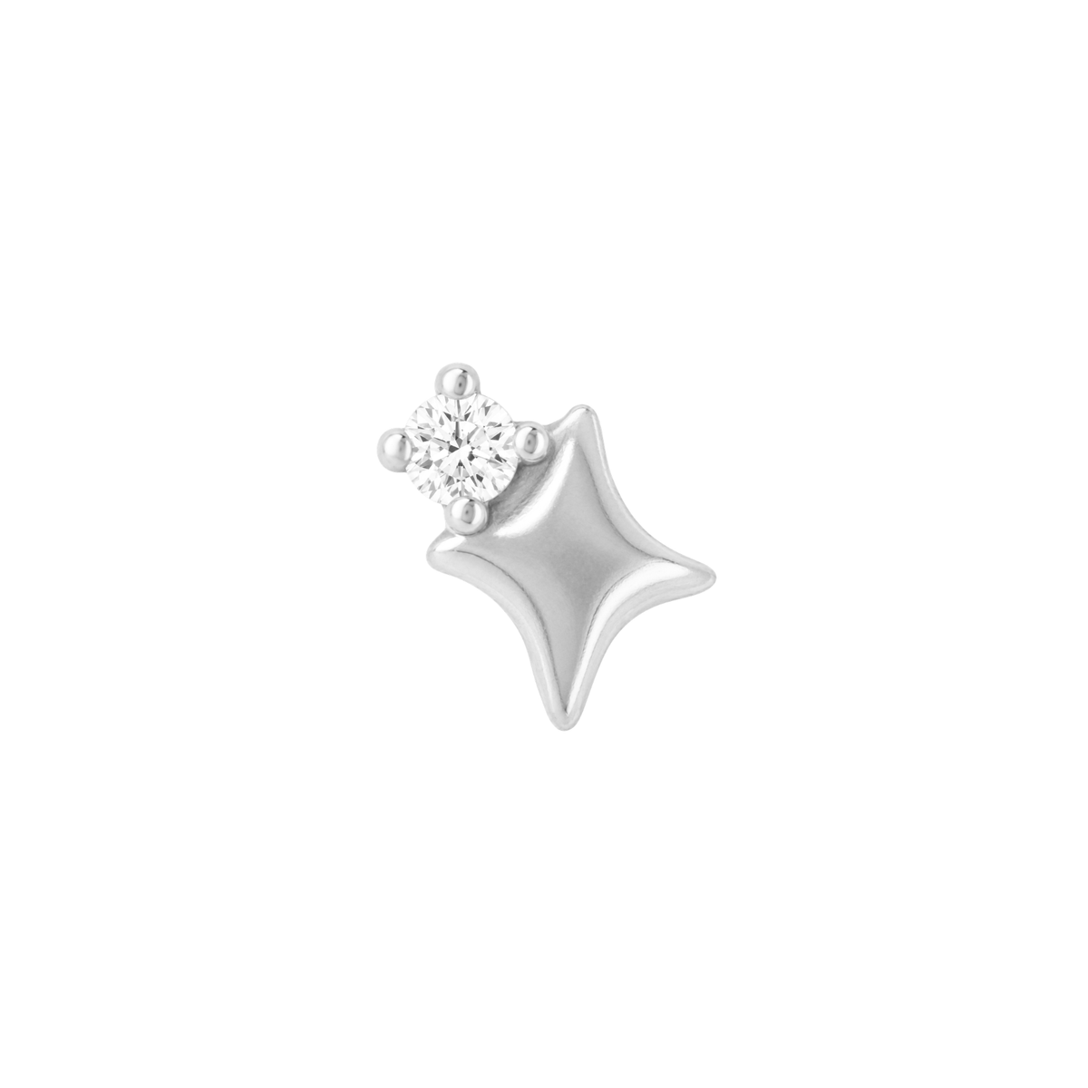 Star Stuff Threadless End with Diamond