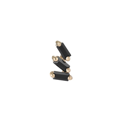 Staxx Threadless End with Black Spinel