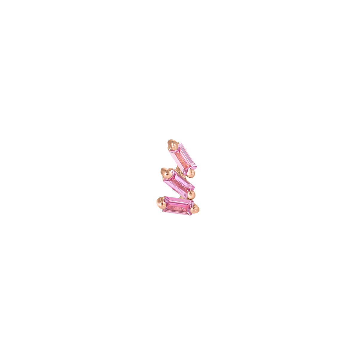 Staxx Threadless End with Pink Sapphire