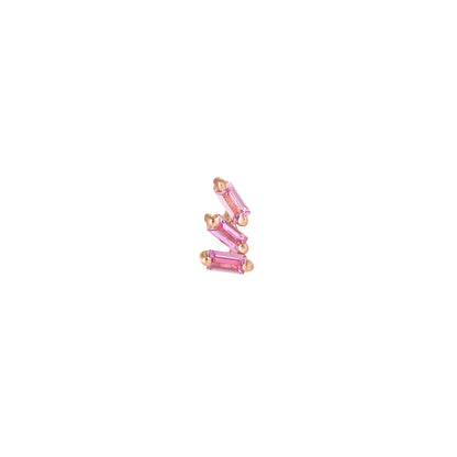 Staxx Threadless End with Pink Sapphire