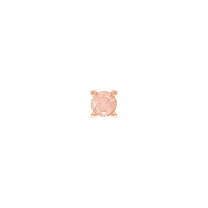 Prong Gem Threadless End with Sunstone