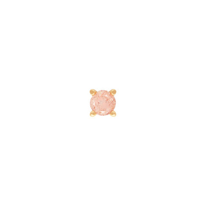 Prong Gem Threadless End with Sunstone