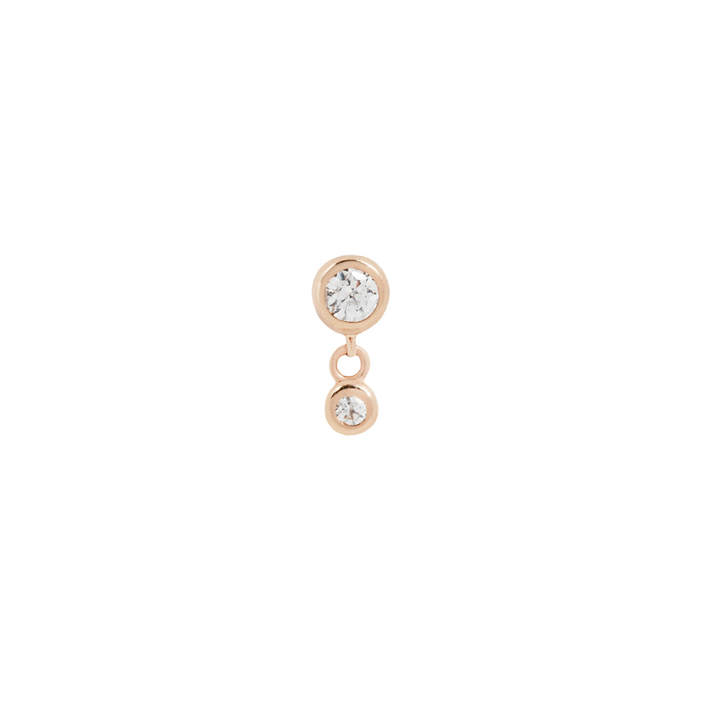 Sutton Threadless End with CZ