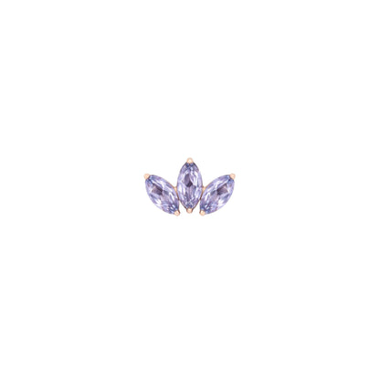 Moet Mini Threadless End with Tanzanite