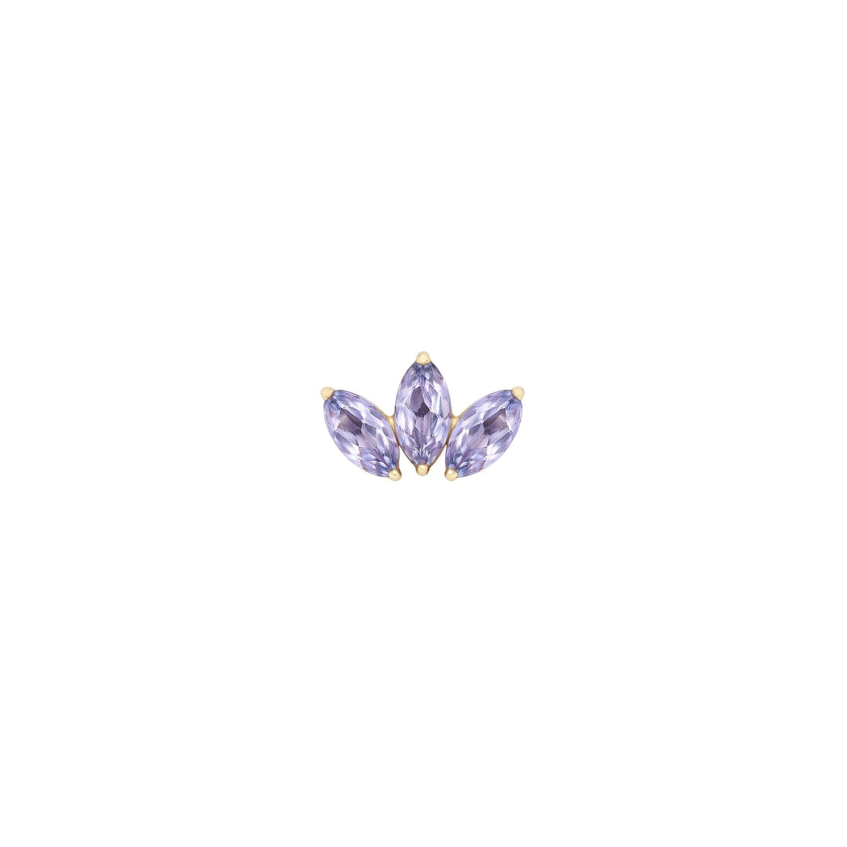 Moet Mini Threadless End with Tanzanite