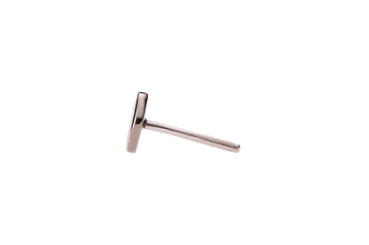 Disk High Polish Black Rhodium Threadless End