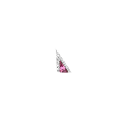 Transmission Threadless End with Pink Tourmaline