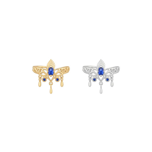 Tresor Cuff with Blue Sapphire (Lab Grown)