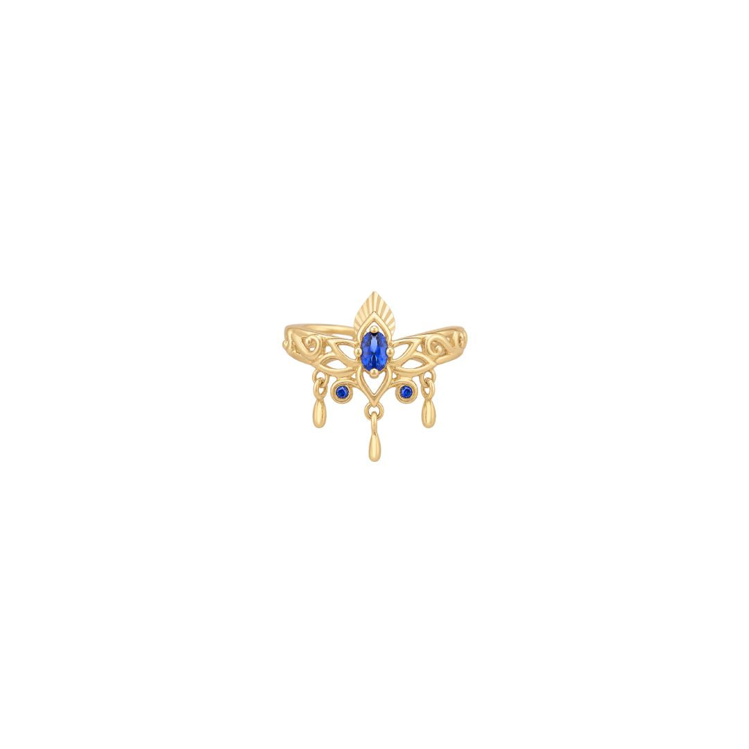 Tresor Cuff with Blue Sapphire (Lab Grown)