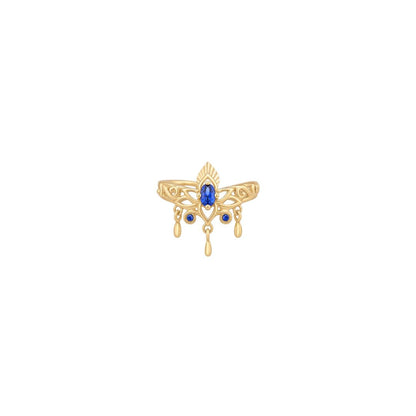 Tresor Cuff with Blue Sapphire (Lab Grown)