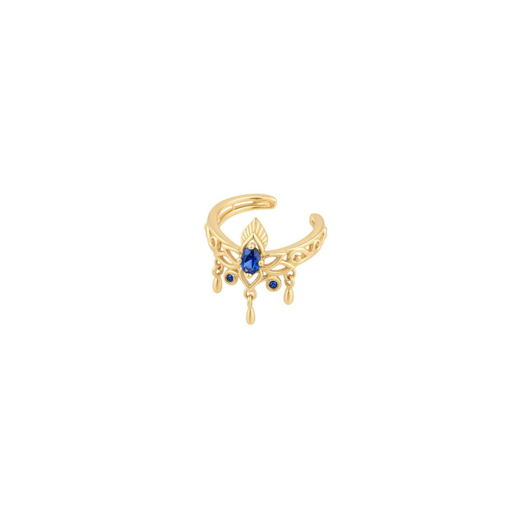 Tresor Cuff with Blue Sapphire (Lab Grown)