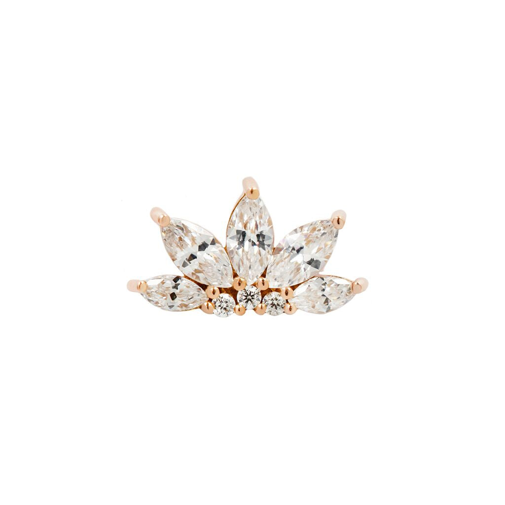 Valentina Threadless End with CZ