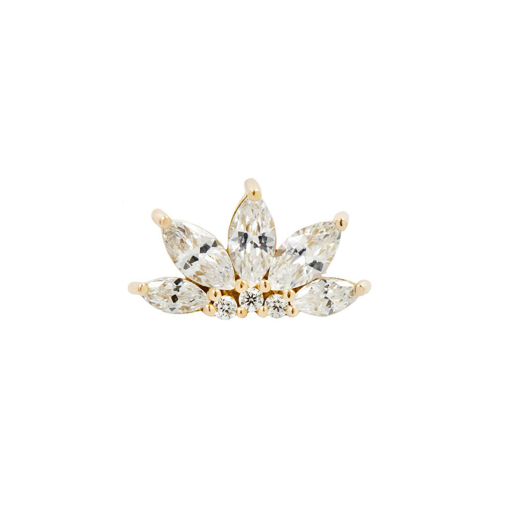 Valentina Threadless End with CZ