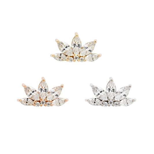 Valentina Threadless End with CZ