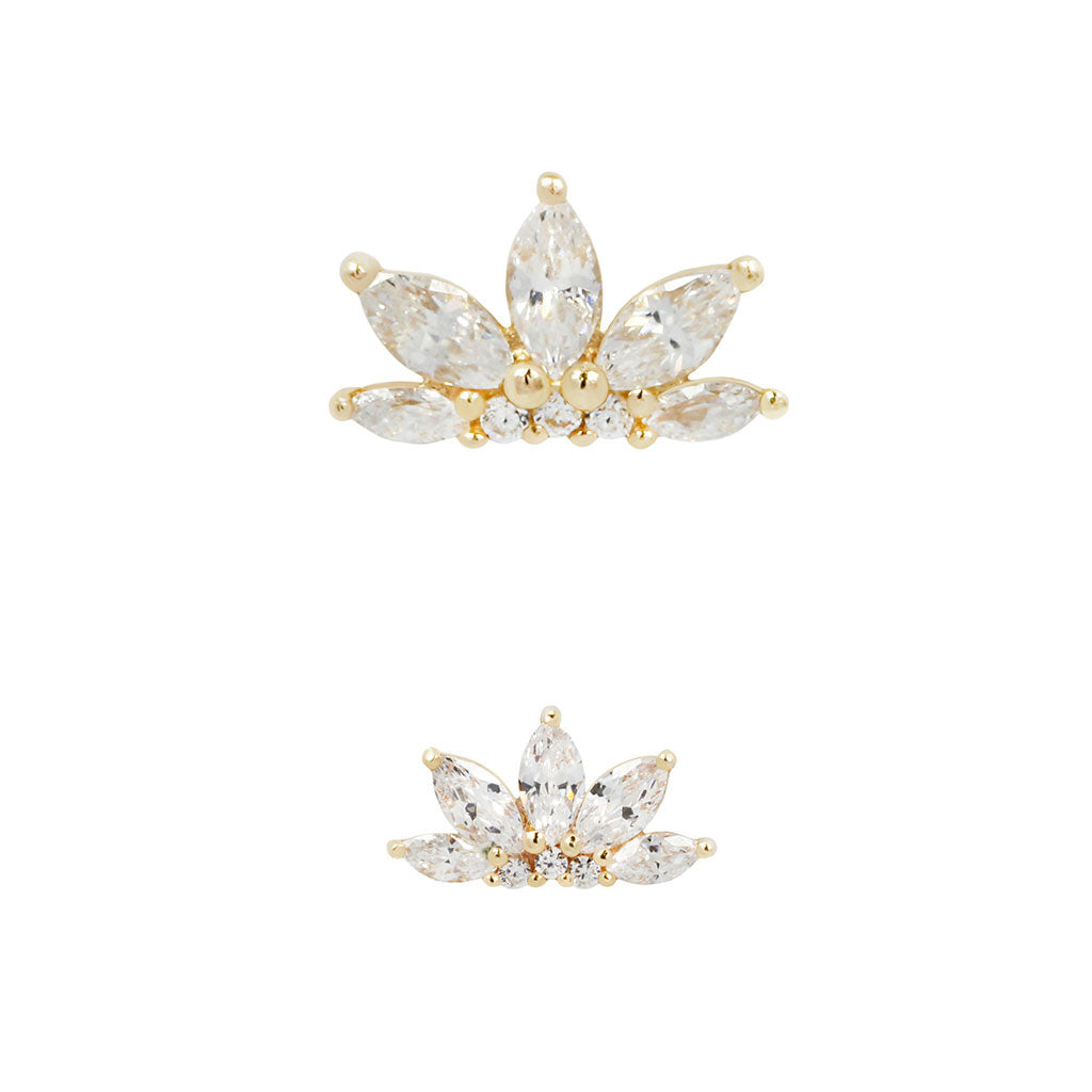 Valentina Threadless End with CZ