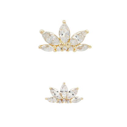 Valentina Threadless End with CZ