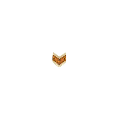 Vande Threadless End with Orange Garnet
