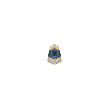 Vera Threadless End with London Blue Topaz