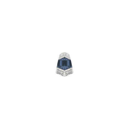 Vera Threadless End with London Blue Topaz