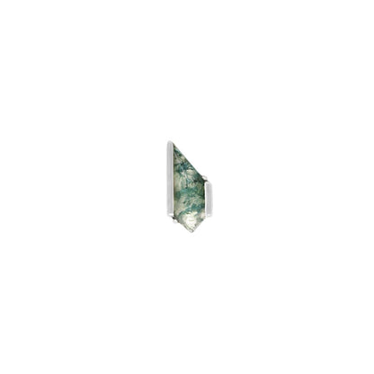 Vinyl Threadless End with Moss Agate