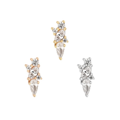 Visionary Threadless End with CZ