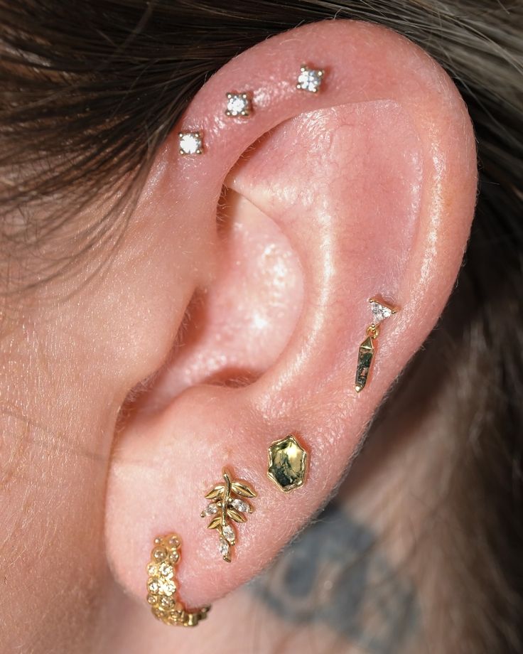 Pump Up The Volume Threadless End with Moss Agate