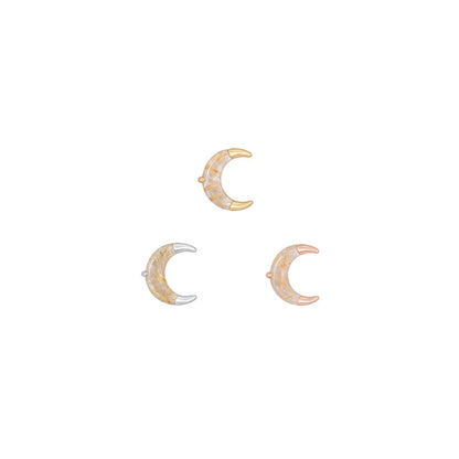 Witching Hour Threadless End with Rutilated Quartz