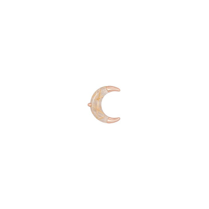Witching Hour Threadless End with Rutilated Quartz