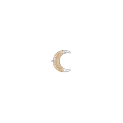 Witching Hour Threadless End with Rutilated Quartz