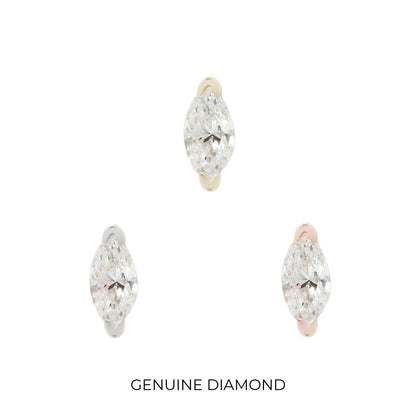 Zuri Threadless End with Diamond