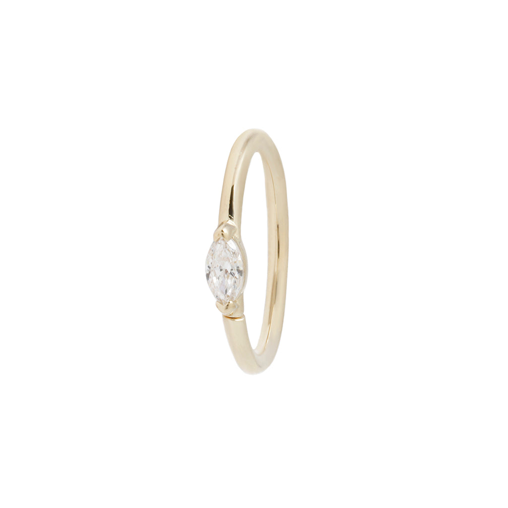 Zuri Seam Ring with CZ