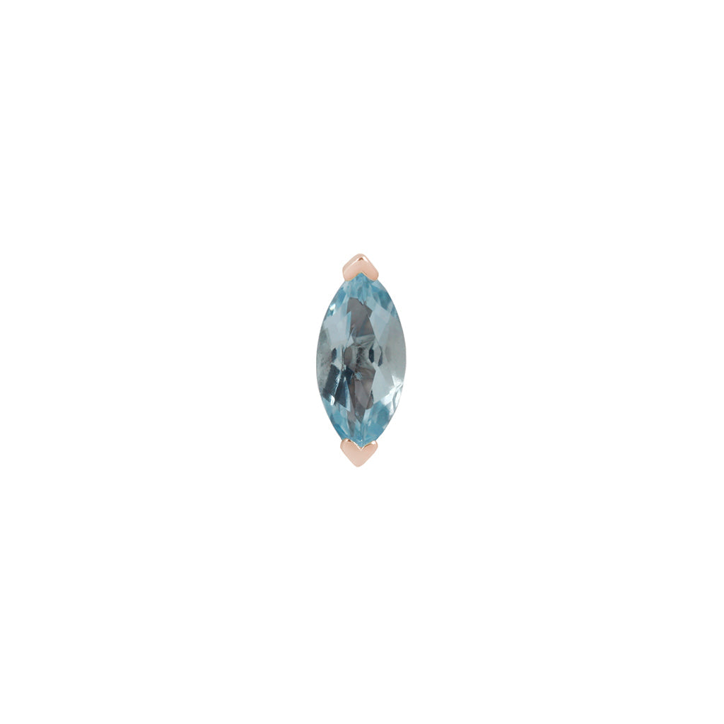 Zuri Threadless End with Sky Blue Topaz