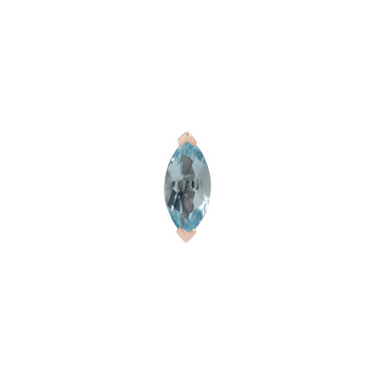 Zuri Threadless End with Sky Blue Topaz