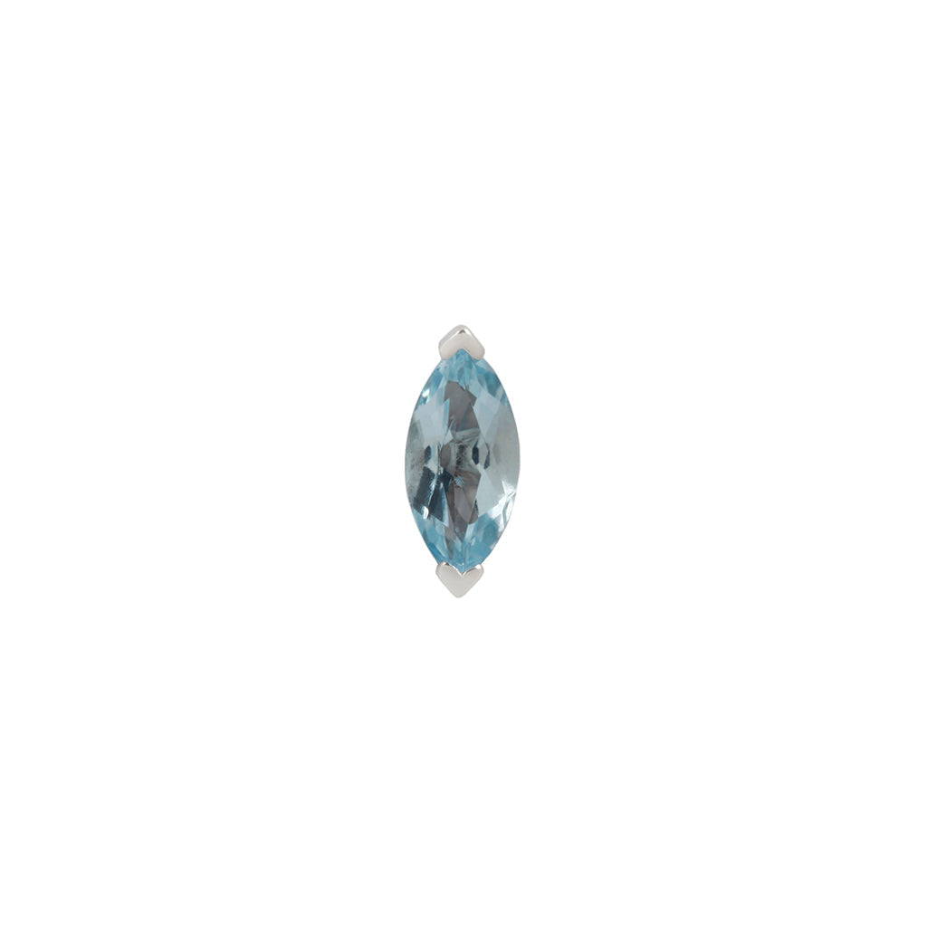 Zuri Threadless End with Sky Blue Topaz