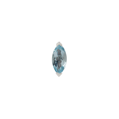 Zuri Threadless End with Sky Blue Topaz