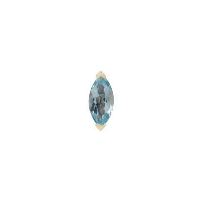 Zuri Threadless End with Sky Blue Topaz