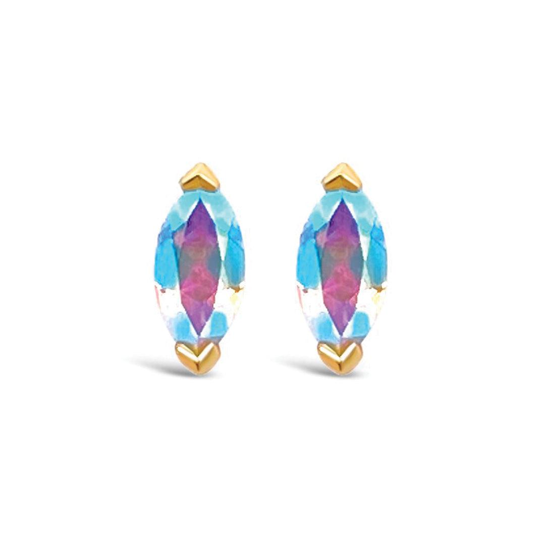 Zuri Threadless End with Mercury Mist Topaz
