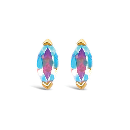 Zuri Threadless End with Mercury Mist Topaz