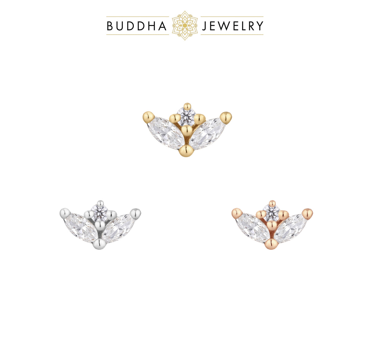 Pur Threadless End with CZ