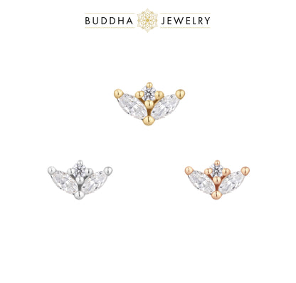 Pur Threadless End with CZ