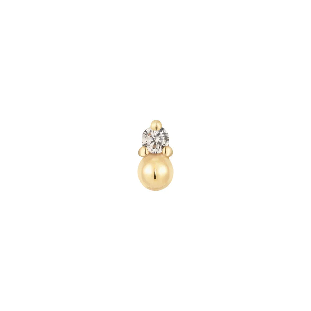 Babe Threadless End with Diamond
