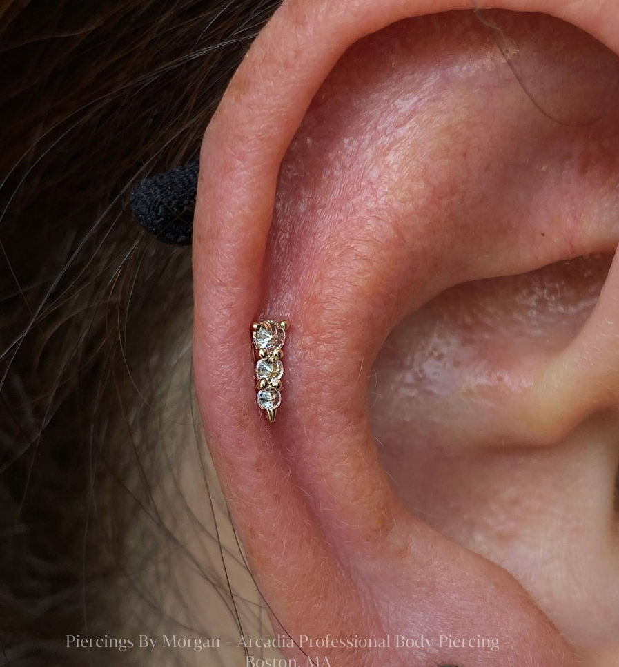Bowery Threadless End with Reverse Set CZ