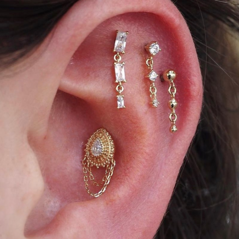 Deity Threadless End with CZ