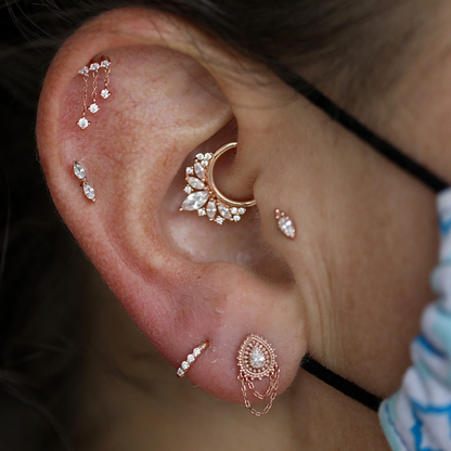 Deity Threadless End with CZ