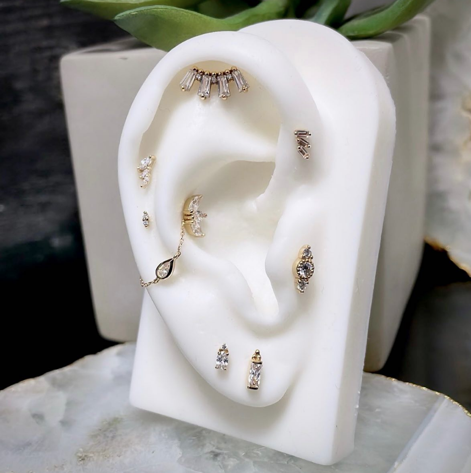 Desden Threadless End with CZ
