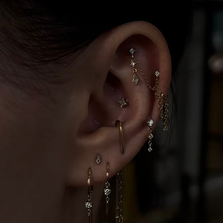 Flaunt Threadless End with CZ