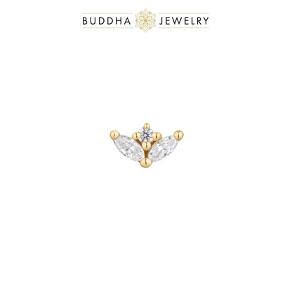 Pur Threadless End with CZ